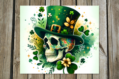 St. Patrick's day skull | 4 tumbler sublimation designs PL Product Image 4