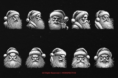 10 Bundle Dark Art Santa Claus Scary Horror Christmas Product Image 6