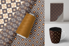 10 rhombuses seamless geometric vector patterns Product Image 4