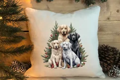 Christmas Tree With Many Dogs Clipart PNG Product Image 4