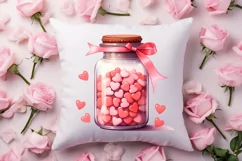 Sweet Valentine Clipart, Watercolor Valentines Day Product Image 4