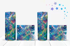 Holographic Tumbler Sublimation Designs, Summer Tumbler Wrap Product Image 4