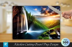 Water Falling Cutting Board Sublimation Design Product Image 1