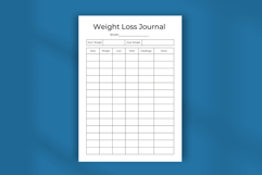Weight Loss Journal Digital Planner Template Fitness Product Image 4