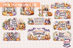 Halloween Cute Watercolor Clipart Bundle Sublimation 35 PNG Product Image 3