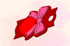 Heart, Bow, 40 OZ Tumbler, Topper for 3D Printing Product Image 4