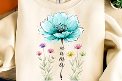 Mother's Day PNG, She is Mom PNG, Boho Mama Floral PNG, Mama Product Image 13