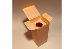 Bottle box template, bottle packaging, bottle container, A3 Product Image 5