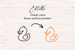 Rubber Duck SVG Bundle Cute Bath Duck Clipart Set 12 Files Product Image 4
