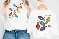 Christmas Lights SVG Bundle, PNG Bulbs Product Image 5