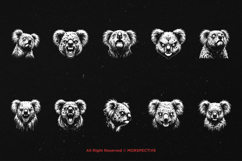 10 Bundle Dark Art Koala Animal Wildlife Beast Bear Nature Product Image 6
