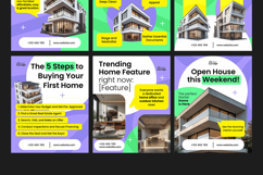 Modern Green Purple Real Estate Instagram Post Product Image 4
