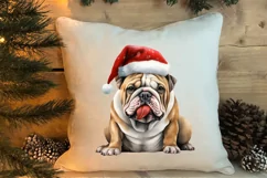 Pets Love Christmas Watercolor Clipart, Christmas PNG Product Image 4