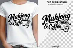 Mahjong quote png design for T-shirts Product Image 4