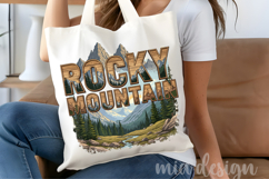 Rocky Mountain PNG, Vintage National Park Elk Sublimation Product Image 4