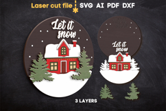 Christmas Signs Bundle SVG laser cut files for Glowforge Product Image 4
