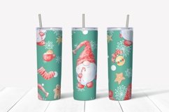 Christmas nordic gnome Skinny tumbler wrap design Product Image 3