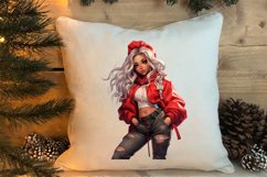 Cute Christmas Little Girl Sublimation Clipart Product Image 4