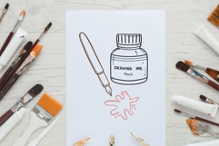 Art Supplies Doodle PNG SVG Product Image 3