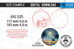 Nativity Scene Laser Cut| Christmas Ornament |Xmas Tree Toys Product Image 2