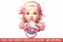 Pastel Baby Nursery Sublimation Clipart Bundle Product Image 5