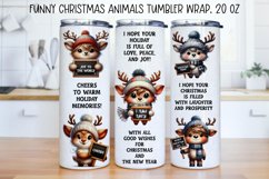 Funny christmas characters Tumbler Wraps|BUNDLE PNG. Product Image 5