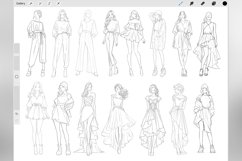 80 Procreate Elegant Girls Stamp Brushes Product Image 3