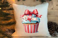 Christmas Cupcake Collection, Christmas Cupcake Clipart Product Image 4
