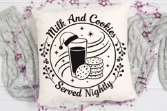 Milk And Cookies For Santa Svg, Christmas Cookies Svg. Product Image 5