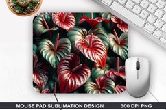 3D Flowers Mouse Pad Sublimation, Flowers Mouse Pad PNG Product Image 1
