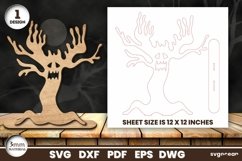 Haunted Halloween Trees Laser Cut | SVG Bundle | Glowforge Product Image 4