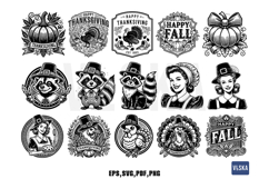 Thanksgiving Vector SVG Bundle Product Image 4