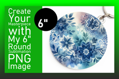 Cute Round Design for Car Coasters , Watercolor Patter Product Image 1