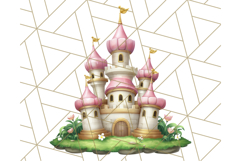 Princess Castle Clipart PNG, Enchanted Garden Artwork Product Image 4