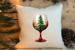 Christmas Wine Cup Sublimation Clipart Product Image 4