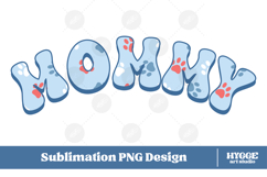 American Mommy 4th of July USA Cat Dog Paw DTF Sublimation Product Image 1