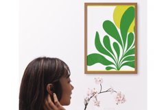 Sunshine Green Leaf Minimalist Embroidery Design Product Image 4