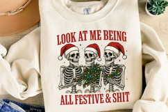 Funny Skeleton Christmas Sublimation, Christmas Png Product Image 4