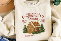 Vintage Christmas House Sublimation, Christmas Png Product Image 2