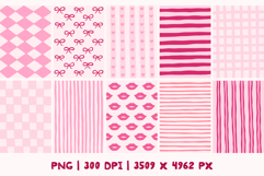 20 Whimsical Valentine Digital Paper PNG Product Image 3