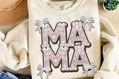 Mama Lace Bow Sublimation, Retro Mama Png Product Image 4