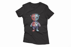 Frankenstein Monster Stitched Doll Halloween Voodoo PNG Cute Product Image 4