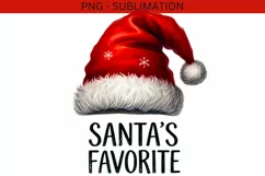 Santas Favorite Printable PNG, Festive Holiday Digital File Product Image 4