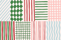 18 Whimsical Vintage Christmas Digital Paper Backgrounds Product Image 3