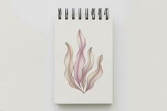Wavy Ocean Seaweed Pastel Plant Aquatic Flora PNG Summer Product Image 5