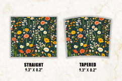 Flower Meadow Tumbler Wrap | 20 oz tumbler wrap Product Image 2