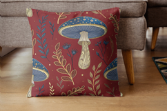 Lavish Mushroom Tapestry Seamless Artwork, Seamless Pattern Product Image 4