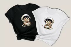 cute baby astronaut clipart svg, watercolor astronaut png Product Image 4