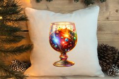 Christmas Wine Cup Sublimation Clipart Product Image 4