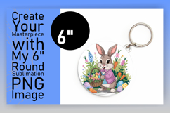 Bright Circle Design Coaster Artwork , Easter Bunny Product Image 1